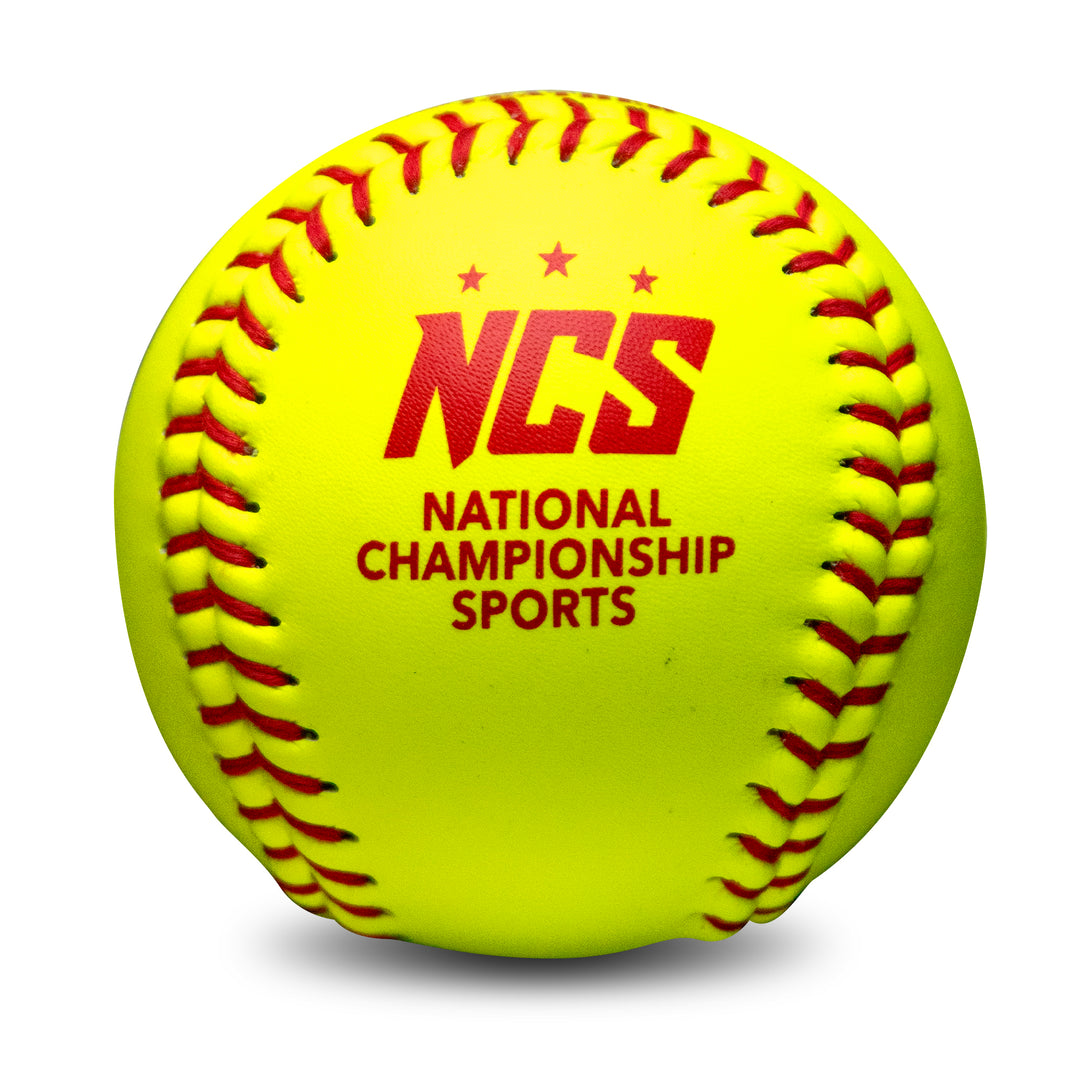 11" Official NCS Fastpitch Genuine Optic Leather Softballs (BN-FP11 NCS)