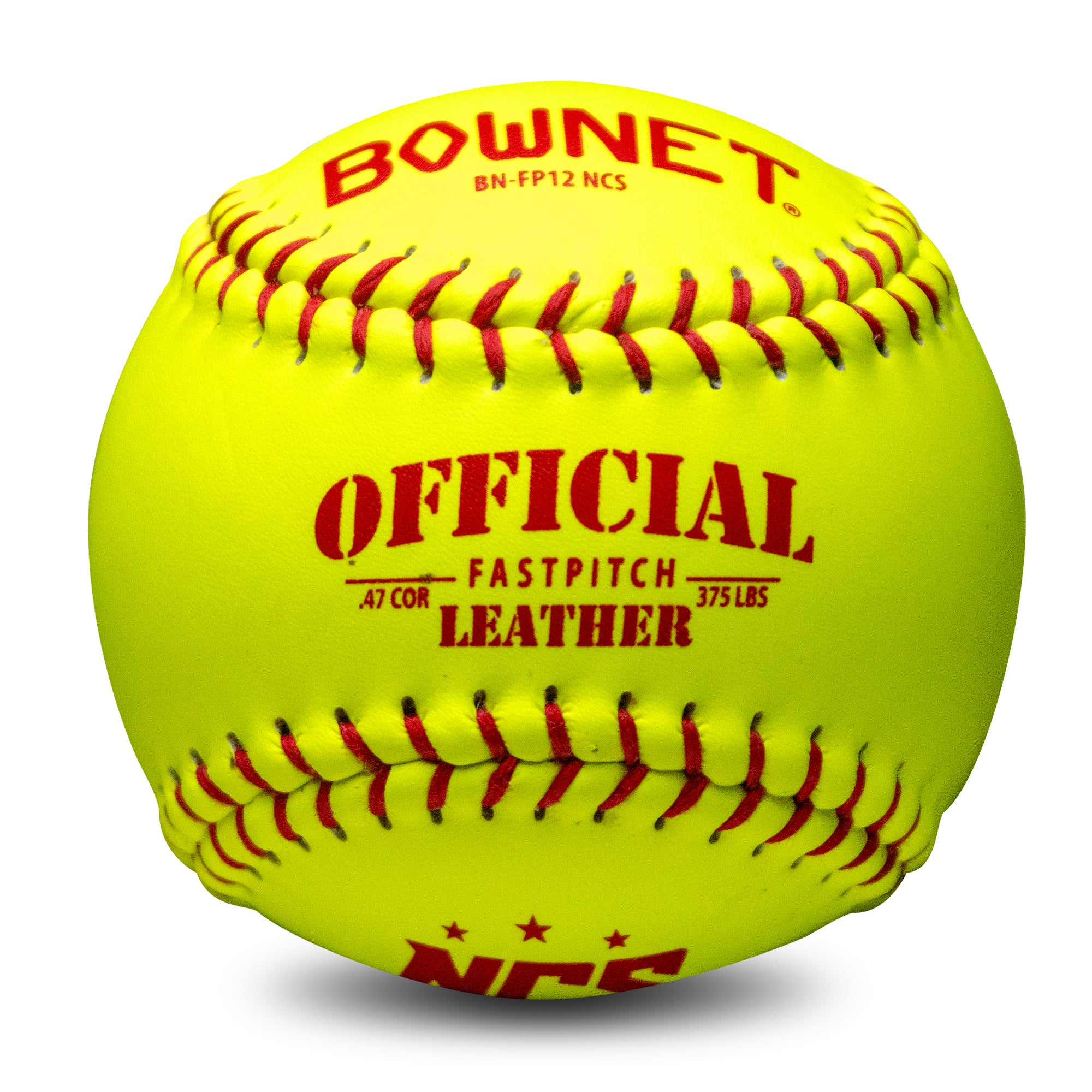 Certified NCS Premium Optic Leather Softballs (BNFP12 NCS)