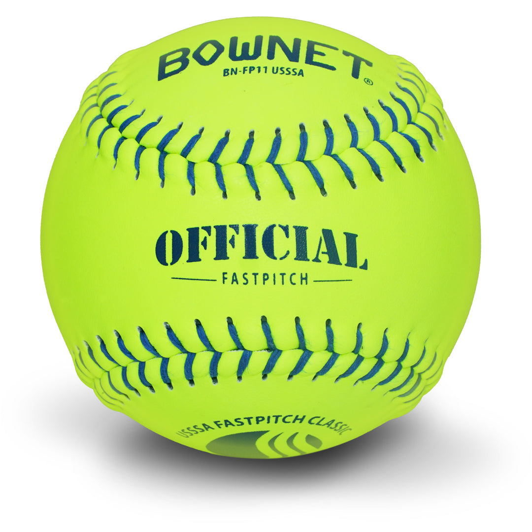 11" Official USSSA® Fastpitch Genuine Optic Leather Softballs (BN-FP11 USSSA)
