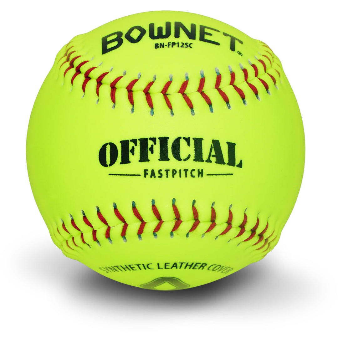 12" Official Fastpitch Synthetic Optic Leather Softballs (BN-FP12SC)