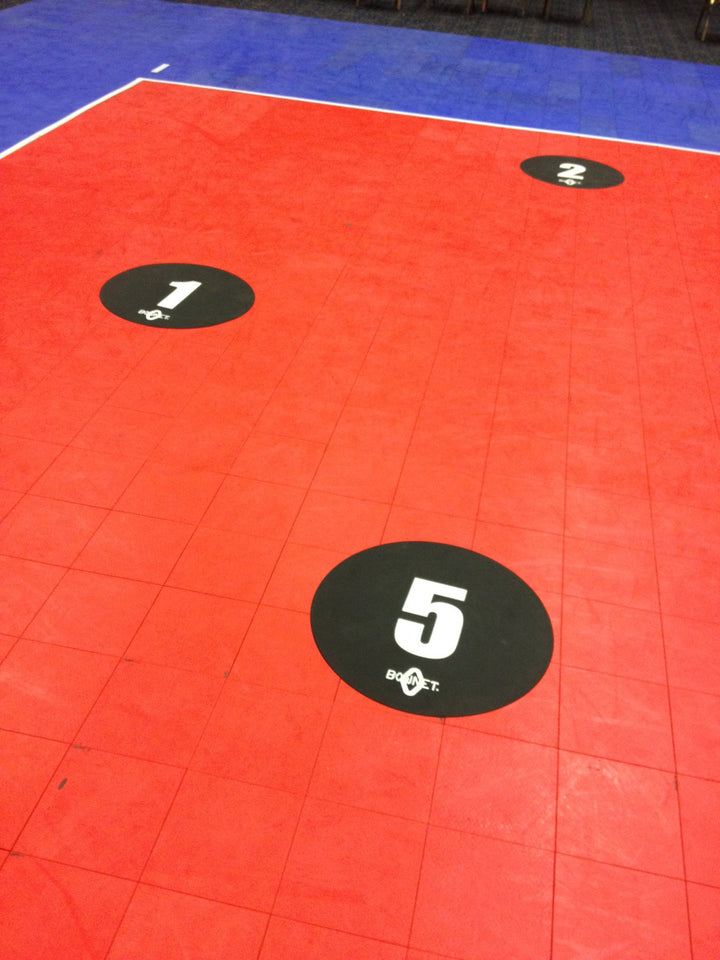 Bownet Volleyball Floor Targets, 6 Pack