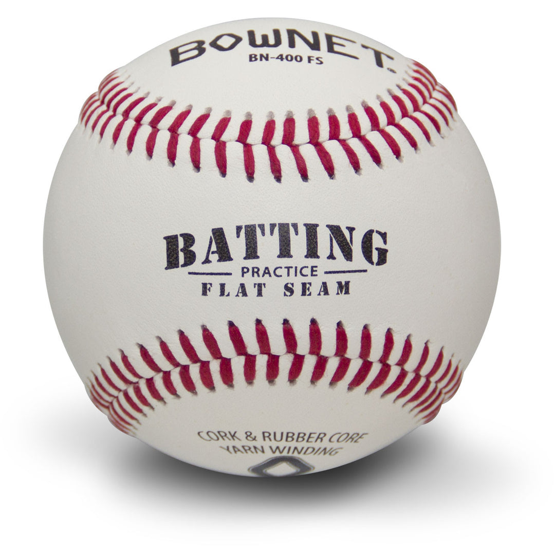 Flat Seam Batting Practice Baseballs (BN-400 FS)