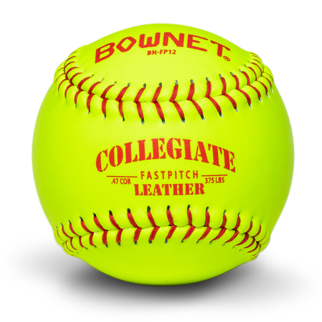 Official Fastpitch 12" Genuine Optic Leather Softballs (BN-FP12)